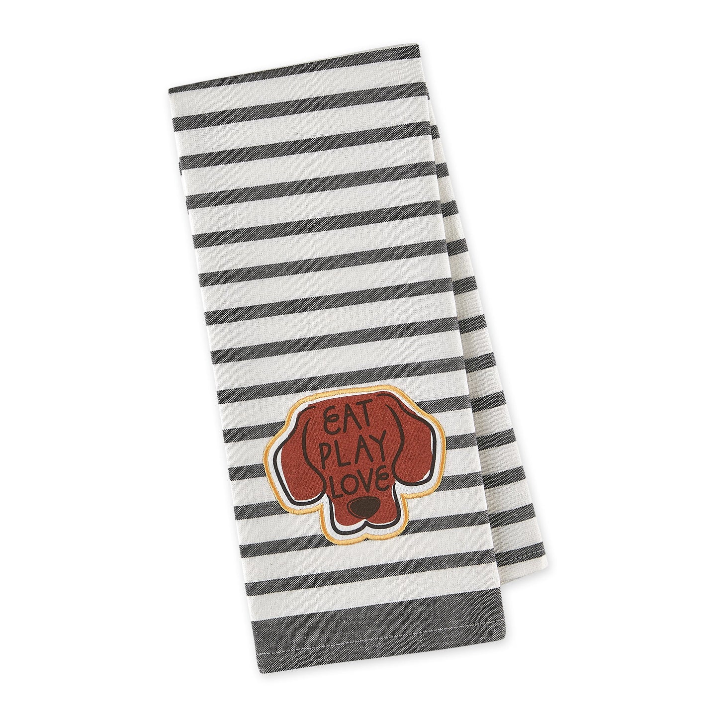 Eat Play Love Embellished Dish Towel