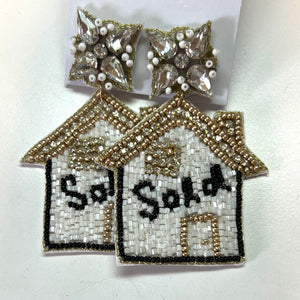 Sold House Earrings