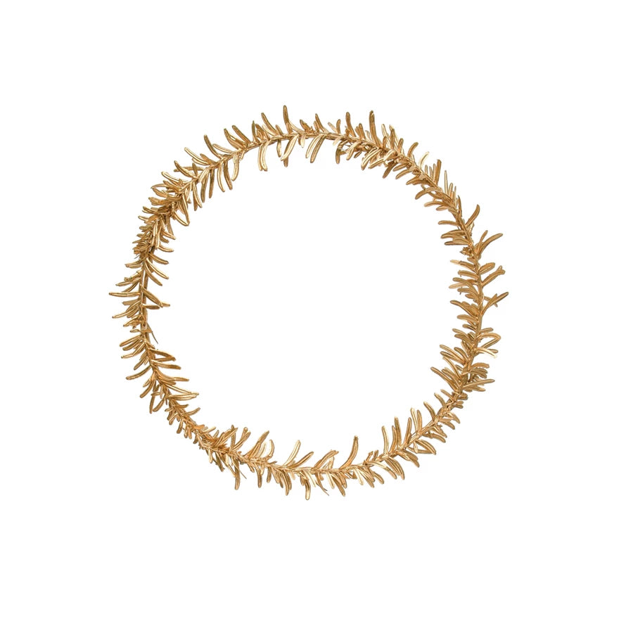 Gold Faux Leaves Wreath 11