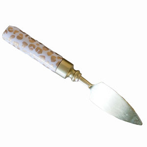 Gold Leopard Plane Cheese Knife