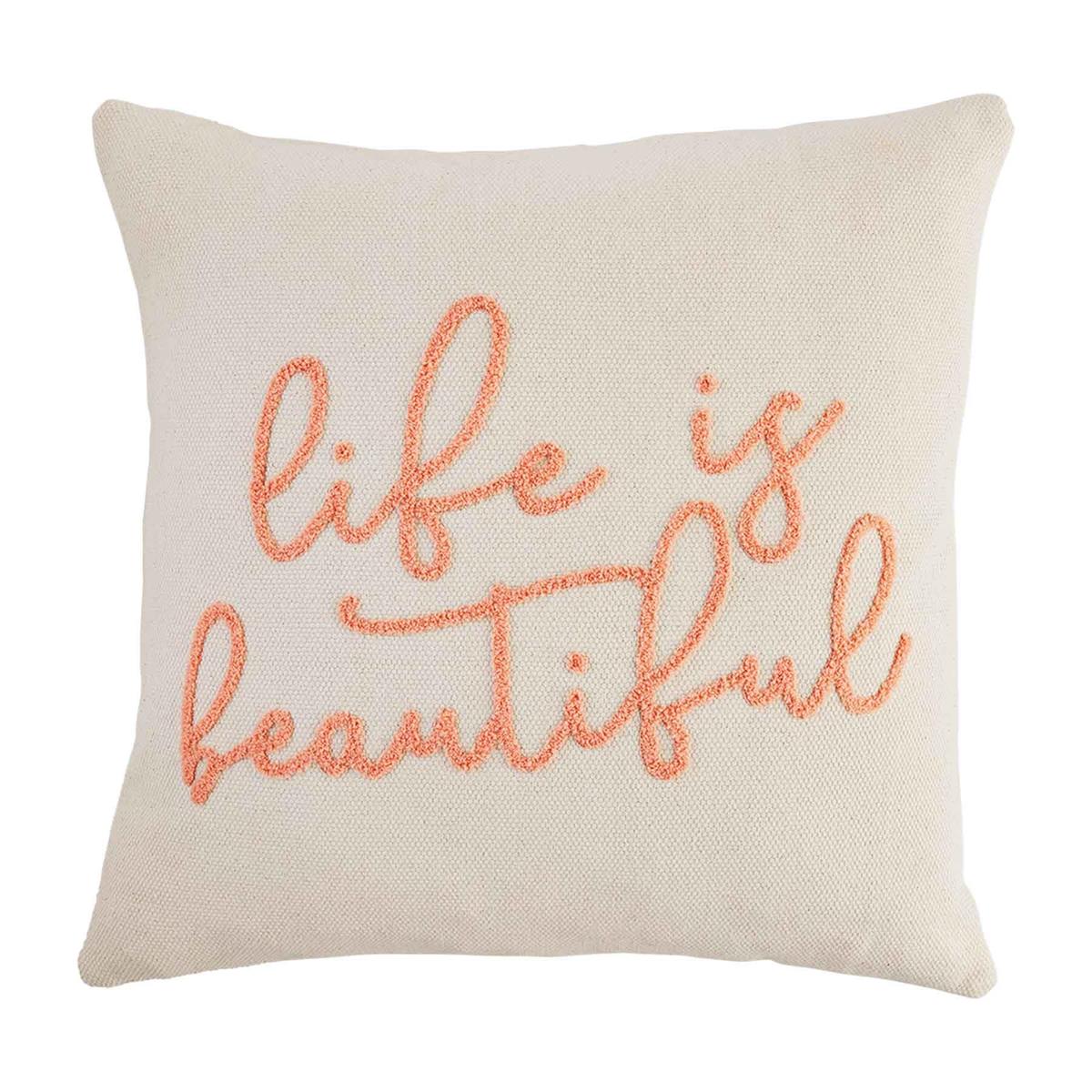 Pink Sentiment Pillow