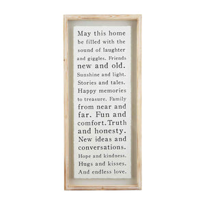 May this Home Framed Sign
