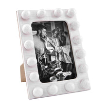 Load image into Gallery viewer, White Ceramic Beaded Frame
