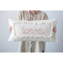 Load image into Gallery viewer, &quot;Love&quot; Embroidered Pillow
