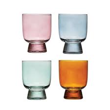 6oz Colored Drinking Glasses