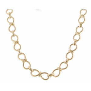16" Matte Gold Bow Chain Nacklace