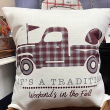 Load image into Gallery viewer, Tailgate Weekends in Fall Pillow
