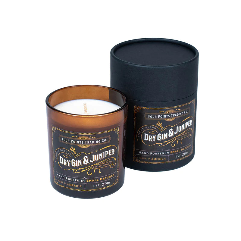 Dry Gin & Juniper 8oz Soy Candle