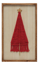 Load image into Gallery viewer, Yarn Christmas Tree Framed Art
