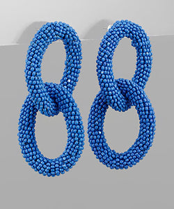 Beaded Link Earrings