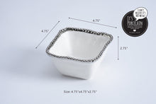 Load image into Gallery viewer, Square Snack Bowl - White
