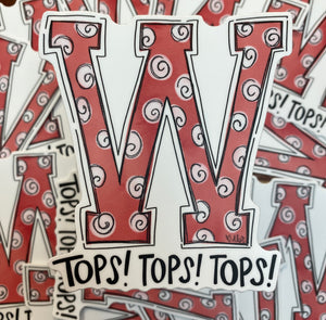 Western Tops! Sticker