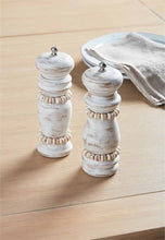Load image into Gallery viewer, White Beaded Salt &amp; Pepper Set
