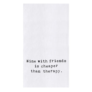 Wine With Friends Towel